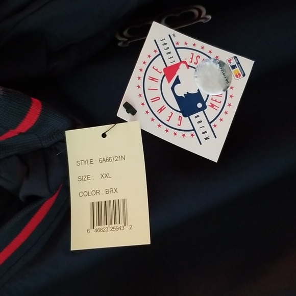 ⚾️🧢BOSTON RED SOX V-NECK WARM UP PULLOVER SHIRT JACKET ⚾️🧢 - Picture 6 of 9